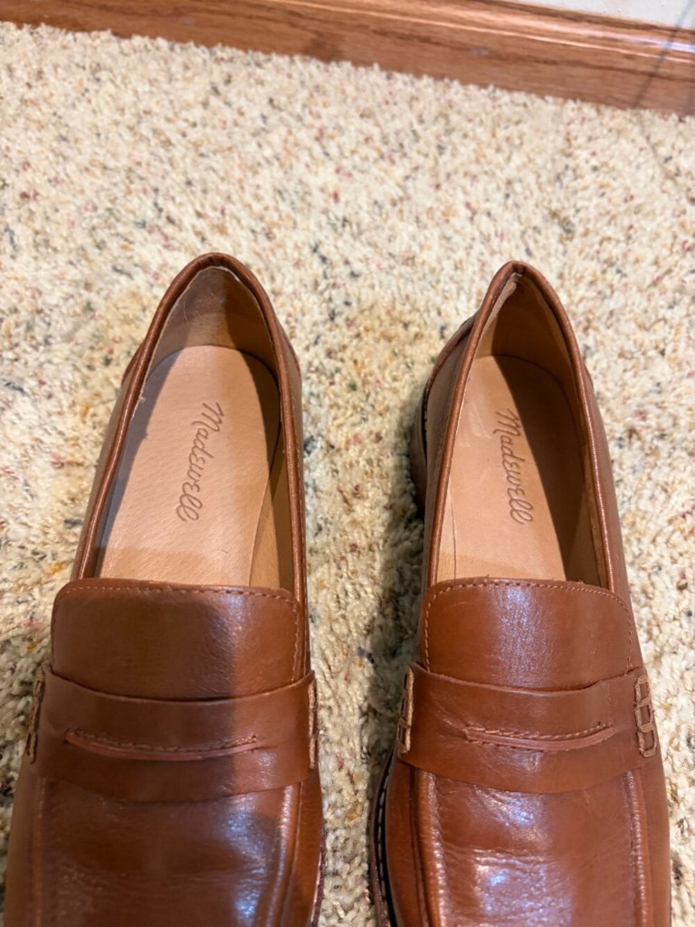 Madewell The Corinne Lugsole Loafer Dried Maple Brown Leather - Picture 4 of 16